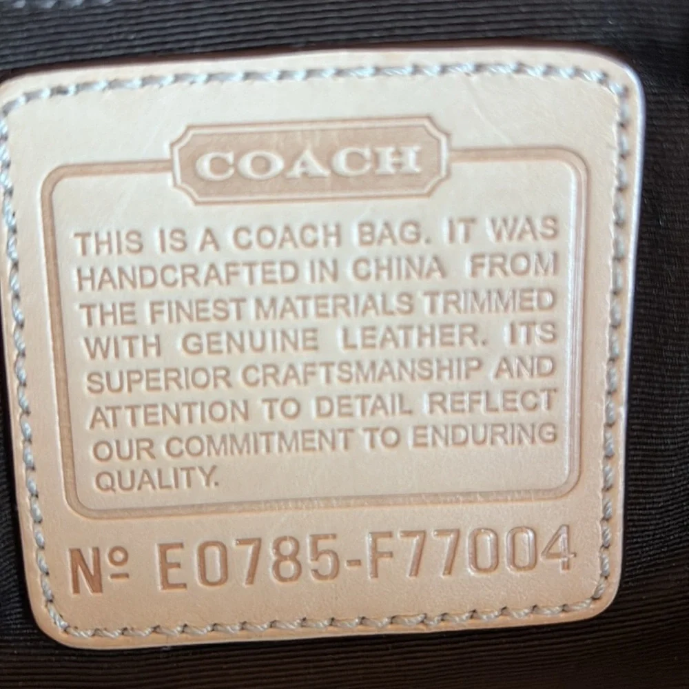 Large Coach Diaper Bag- Authentic EUC - Picture 5 of 6